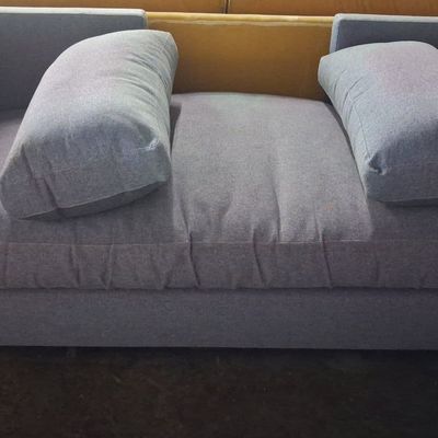 Sale Photo Thumbnail #134: Modern Upholstered Daybed with Bolster Pillows 3'4" x 6'9"