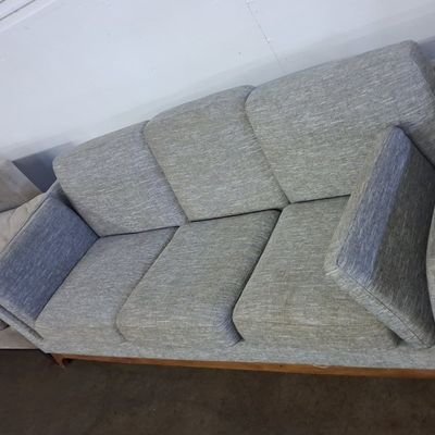 Sale Photo Thumbnail #137: Mid-Century Modern Style Three-Seater Sofa 3'x6'10"