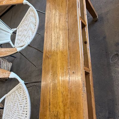 Sale Photo Thumbnail #143: Antique Chinese Elm Wood Console Table/Bench