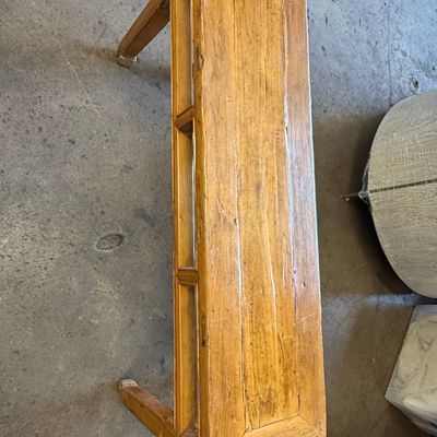 Sale Photo Thumbnail #145: Antique Chinese Elm Wood Console Table/Bench