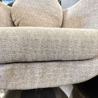 Sale Photo Thumbnail #149: Modern Upholstered Swivel Barrel Accent Chair with Round Pillow