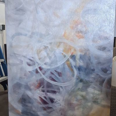 Sale Photo Thumbnail #153: Leftbank Art 'Nest of Flight' Abstract Canvas