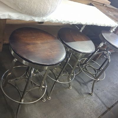 Sale Photo Thumbnail #184: Restoration Hardware Toledo Adjustable Bar Stools