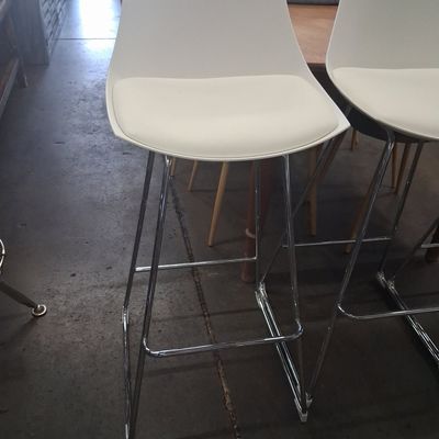 Sale Photo Thumbnail #186: Emerald Home Furnishings Neo White Bar Stool