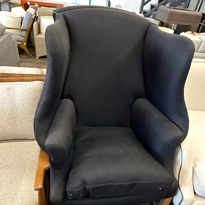 Sale Photo Thumbnail #193: Restoration Hardware Style Wingback Armchair