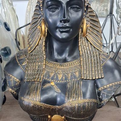 Sale Photo Thumbnail #225: Egyptian Revival Cleopatra Bust Lamp