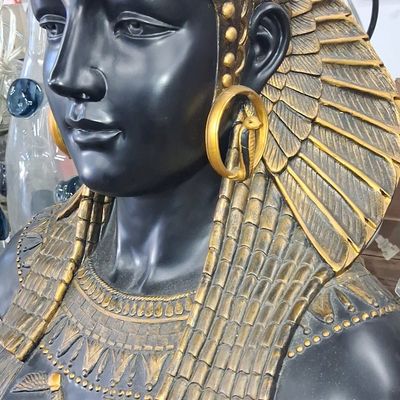 Sale Photo Thumbnail #226: Egyptian Revival Cleopatra Bust Lamp