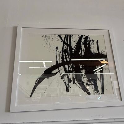Sale Photo Thumbnail #247: Abstract Black Ink Splatter Print