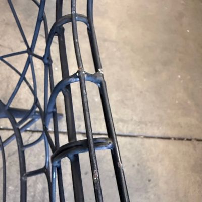Sale Photo Thumbnail #283: Mid-Century Modern Wire Grid Lounge Chair by Homecrest