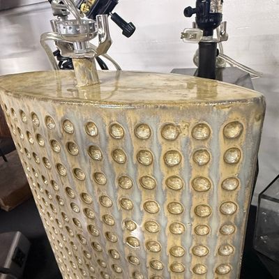 Sale Photo Thumbnail #306: Mid-Century Modern Dimpled Ceramic Table Lamp