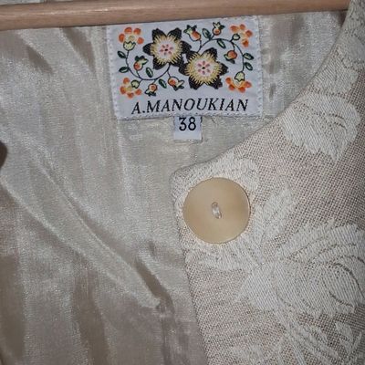Sale Photo Thumbnail #324: A. Manoukian Floral Cream Blazer