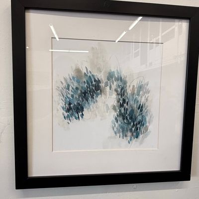 Sale Photo Thumbnail #337: Abstract Blue and Grey Watercolor Study