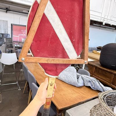 Sale Photo Thumbnail #386: Vintage Wilson "Speed Flex Fibre Face" Wooden Paddle