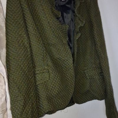 Sale Photo Thumbnail #387: Zara Woman Textured Ruffled Blazer