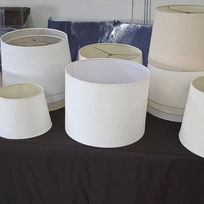 Sale Photo Thumbnail #395: Assorted Fabric and Hardback Lamp Shades