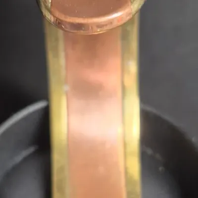 Sale Photo Thumbnail #180: Vintage two toned Copper & Brass Southwest style 1/2" Cuff Bracelet [20g]
promotes therapeutic healing benefits via copper 
VG condition...unbranded