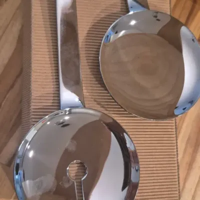 Sale Photo Thumbnail #230: MESA set Stainless Steel Modern serving laddles ~ NEW in Box



each ladle is 14" long / 4" diam.

Solid 20 gauge Stainless Steel

MESA and Made in Italy

This of NOS [new old stock] circ. 1980s Florida Decor Gallery