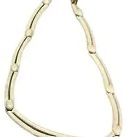 Sale Photo Thumbnail #335: A striking, and rare 1970s vintage white enamel necklace, by Monet.This beautiful piece features the original extender.Signed Monet on the reverse of the centre piece, and on both clasps. good condition, with all enamel in tact.