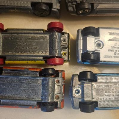 Matchbox cars, made in England