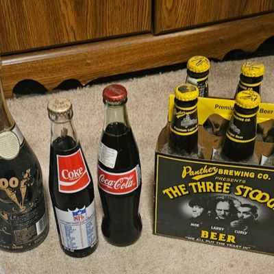 Cooks 2000, Three Stooges 6 pack, SuperBowl Coke Bottle
