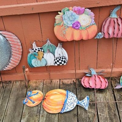 Metal Halloween Yard Art