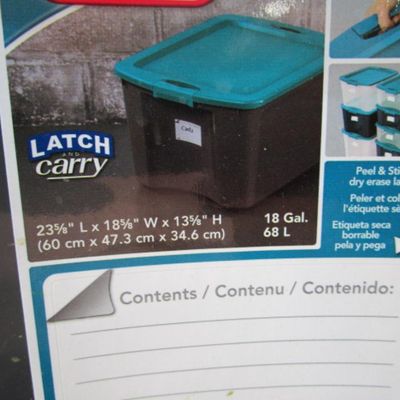 Sale Photo Thumbnail #60: 18 Gal. 23-5/8" long x 18-5/8" wide x 13-5/8 tall, see pictures