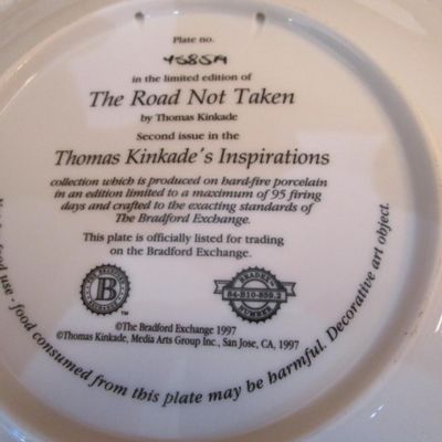 Sale Photo Thumbnail #78: 8" x 8", limited edition plate #4585A, see pictures