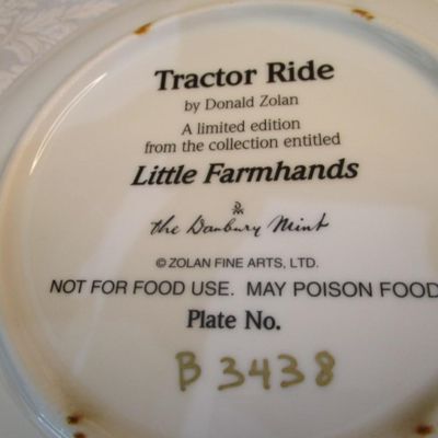 Sale Photo Thumbnail #99: By Donald Zolan, limited edition 8" plate #B3438, see pictures