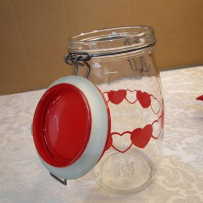 Sale Photo Thumbnail #138: Dispenser jar is 1 gallon, & has a pour spout as well as a spigot, canning jar is 1.5L