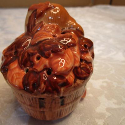 Sale Photo Thumbnail #160: 3-/12" tall, designed to hold wax chips potpourri, See pictures