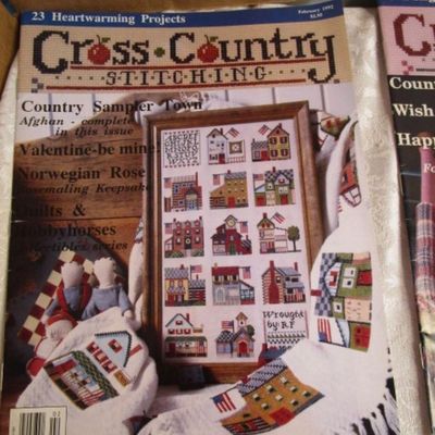 Sale Photo Thumbnail #472: Cross Country Stitching: Feb 1992, Jun 1992, Dec 1991; Cross Stitch & Needlework: Mar 2006, Jul 2006, Sep 2006, Nov 2006, see pictures