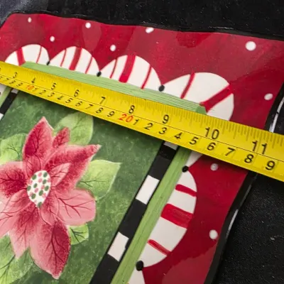 Certified International Sue Zipkin Poinsettia Holiday Serving Platter