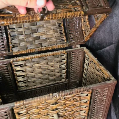 Vintage Metal Treasure Chest Jewelry Box with Ornate Tassel Pull Decorative Keepsake Storage Chest