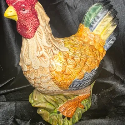 1999 CBK Ltd Hand-Painted Ceramic Rooster Farmhouse Kitchen Decor Figurine