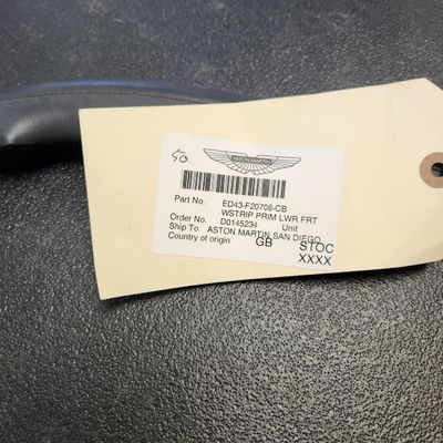 Sale Photo Thumbnail #121: Part Number ED43-F20708-CB Front Door Lower Primary Weather Strip Seal All parts are original OEM and New in Box. Please check the part number to make sure of proper fit for your vehicle.