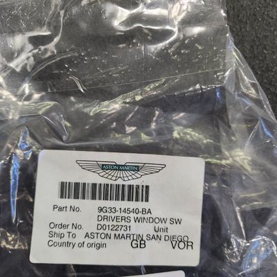 Sale Photo Thumbnail #159: Part Number 9G33-14540-BA Drivers Window Sw All parts are original OEM and New in Box. Please check the part number to make sure of proper fit for your vehicle.