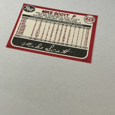 Mike Scott Baseball Card