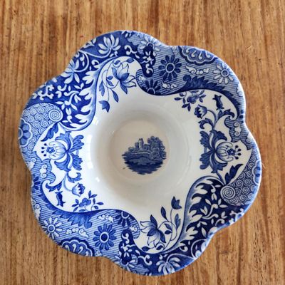 SPODE BLUE ITALIAN SCALLOPED BOWL