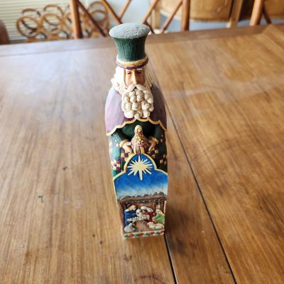 SET OF 3 FOLK ART WISE MEN FIGURINES