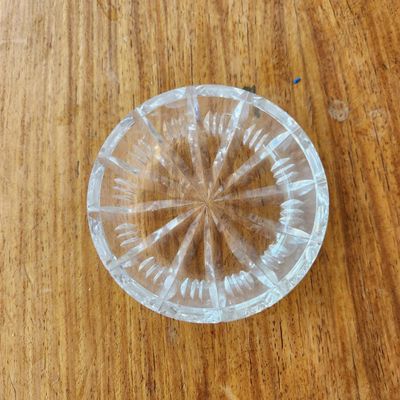 ROUND CUT CRYSTAL STARBURST DISH