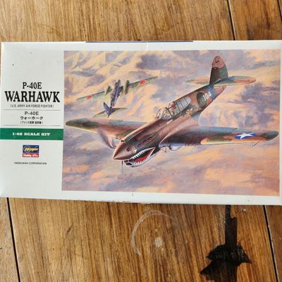 HASEGAWA P-40E WARHAWK 1:48 SCALE MODEL KIT
