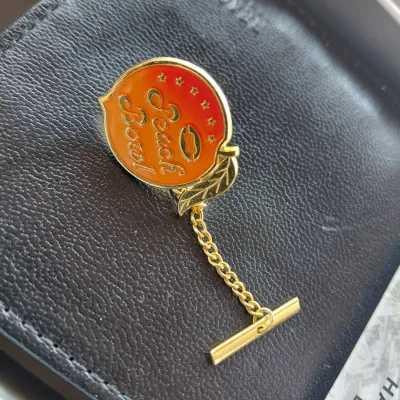 Peachbowl Collectible Pin with Bar.