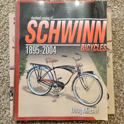 Sale Photo Thumbnail #366: Collection of six vintage bicycle books and restoration references, including Schwinn Bicycles, 50 Years of Schwinn-Built Bicycles, Classic Schwinn Bicycles, Evolution of the Bicycle and How to Restore Your Collectible Bicycle. Excellent reference group f