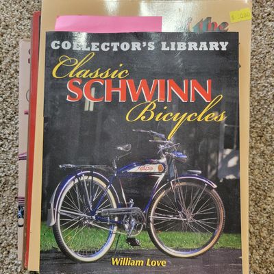Sale Photo Thumbnail #368: Collection of six vintage bicycle books and restoration references, including Schwinn Bicycles, 50 Years of Schwinn-Built Bicycles, Classic Schwinn Bicycles, Evolution of the Bicycle and How to Restore Your Collectible Bicycle. Excellent reference group f