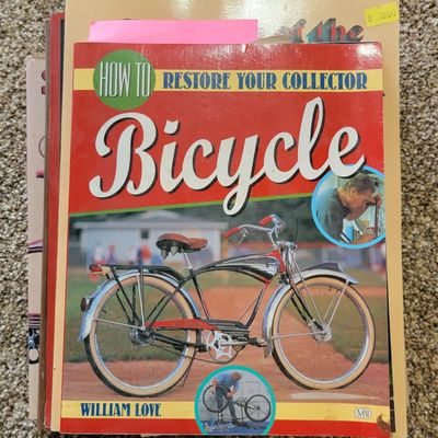 Sale Photo Thumbnail #369: Collection of six vintage bicycle books and restoration references, including Schwinn Bicycles, 50 Years of Schwinn-Built Bicycles, Classic Schwinn Bicycles, Evolution of the Bicycle and How to Restore Your Collectible Bicycle. Excellent reference group f