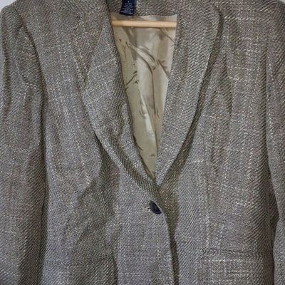 Sale Photo Thumbnail #21: Ann Taylor Herringbone Wool-Silk Blend Blazer