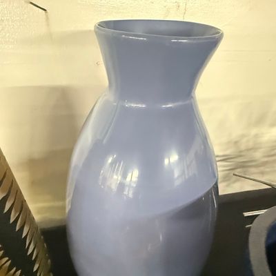 Sale Photo Thumbnail #46: Minimalist Blue Ceramic Bulbous Vase
