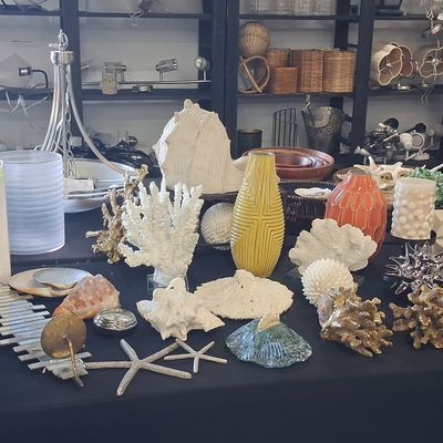 Sale Photo Thumbnail #128: Assorted Coastal Decor and Staging Accessories Lot
