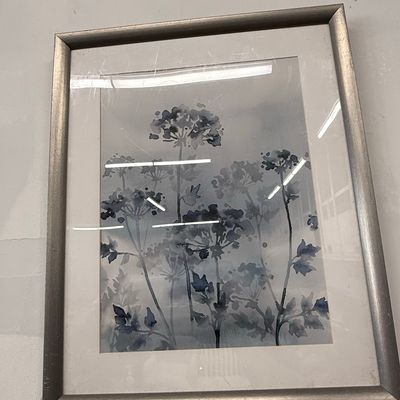 Sale Photo Thumbnail #157: Monochromatic Blue Botanical Watercolor Print - 'Indigo Bloom' Style