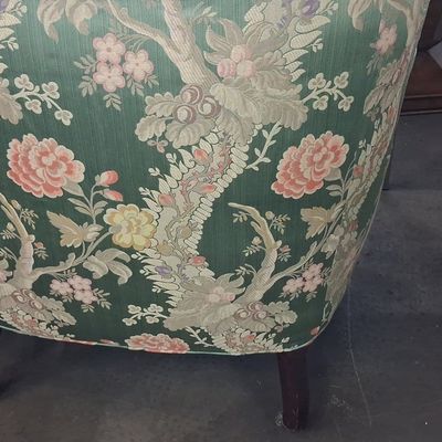 Sale Photo Thumbnail #207: French Louis XV Style Bergère Armchair with Floral Upholstery